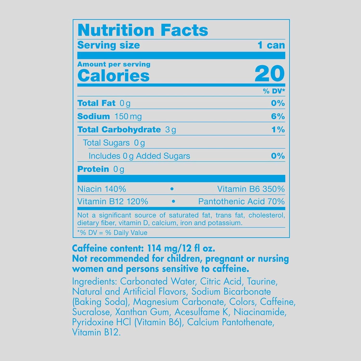 Red Bull Sugar Free Energy Drink with 80mg Caffeine plus Taurine & B Vitamins, 8.4 Fl Oz, Pack of 8 Cans