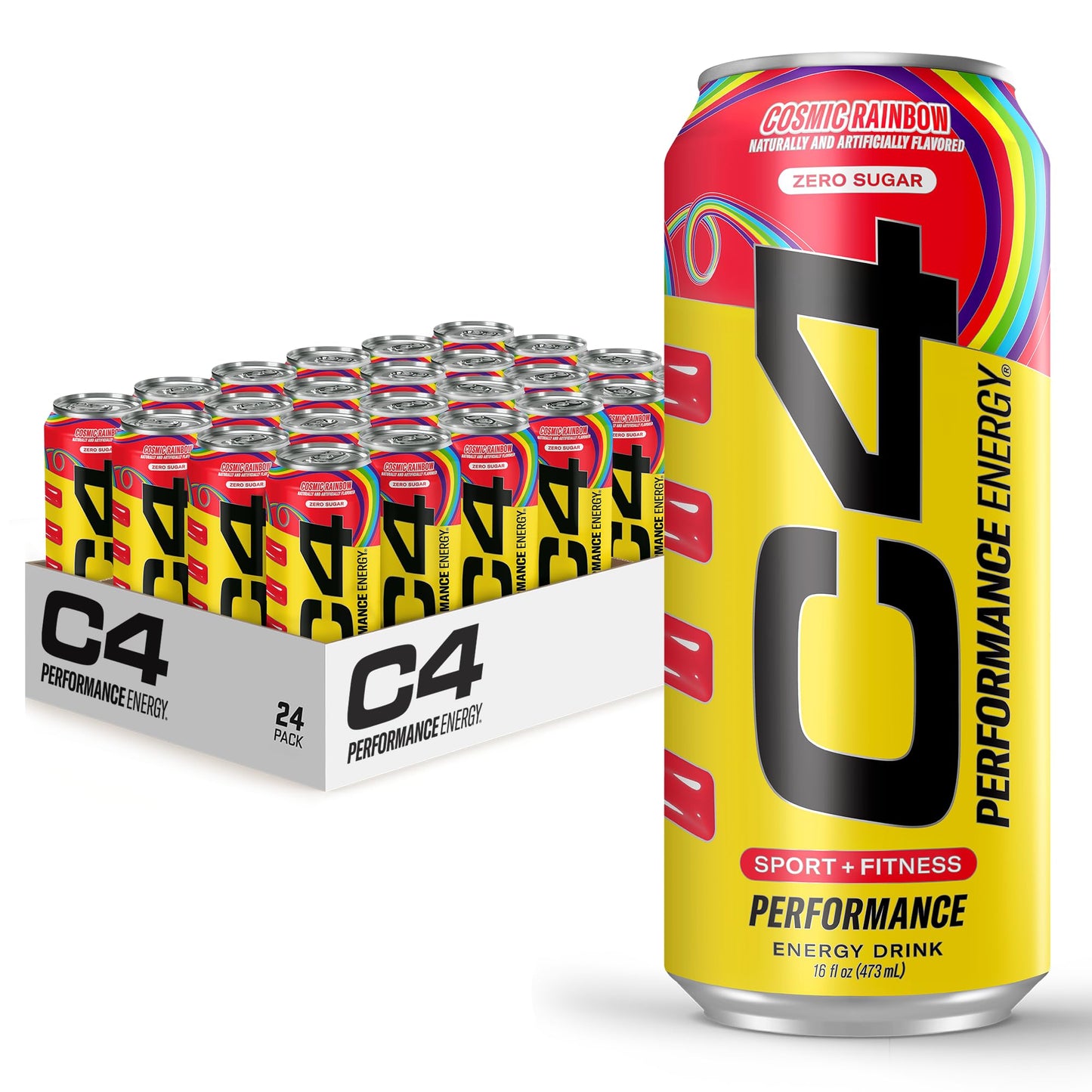 C4 Energy Drink 12oz (Pack of 12) - Frozen Bombsicle - Sugar Free Pre Workout Performance Drink with No Artificial Colors or Dyes