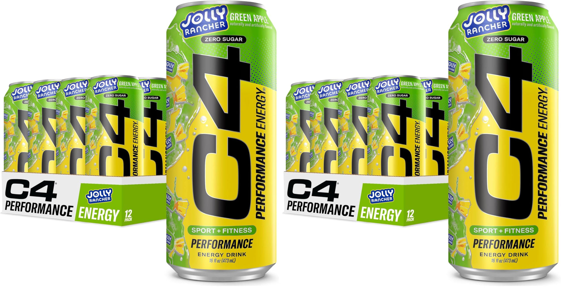 C4 Energy Drink 12oz (Pack of 12) - Frozen Bombsicle - Sugar Free Pre Workout Performance Drink with No Artificial Colors or Dyes