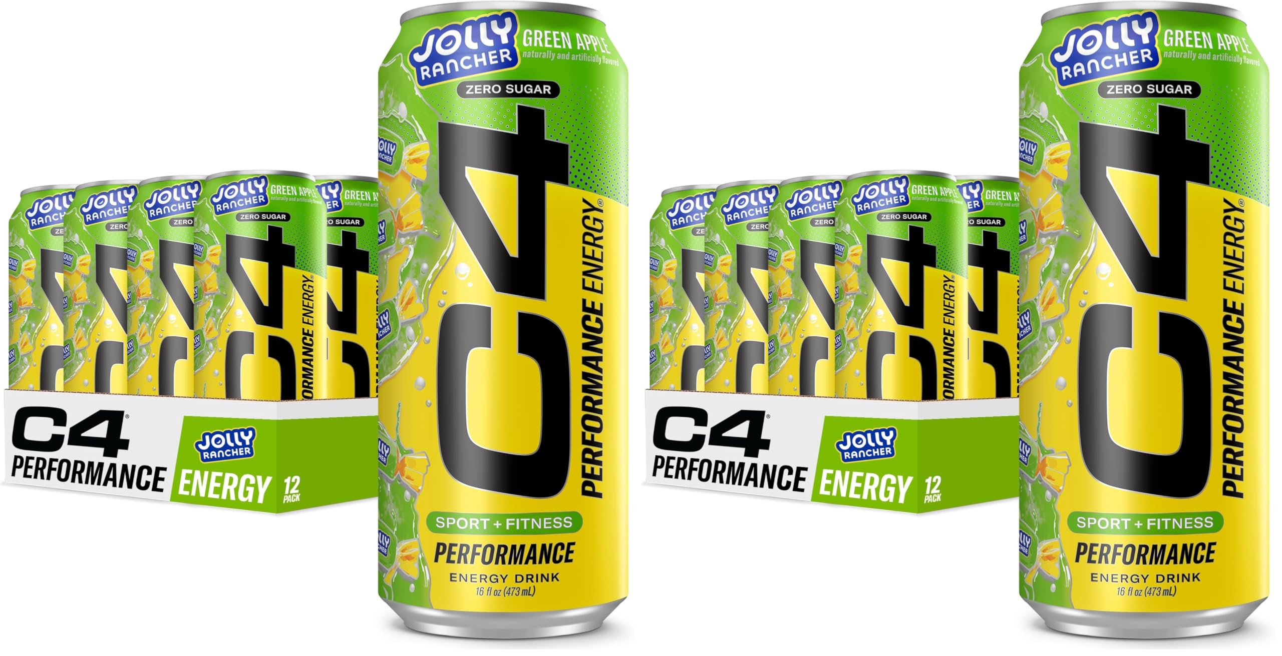 C4 Energy Drink 12oz (Pack of 12) - Frozen Bombsicle - Sugar Free Pre Workout Performance Drink with No Artificial Colors or Dyes