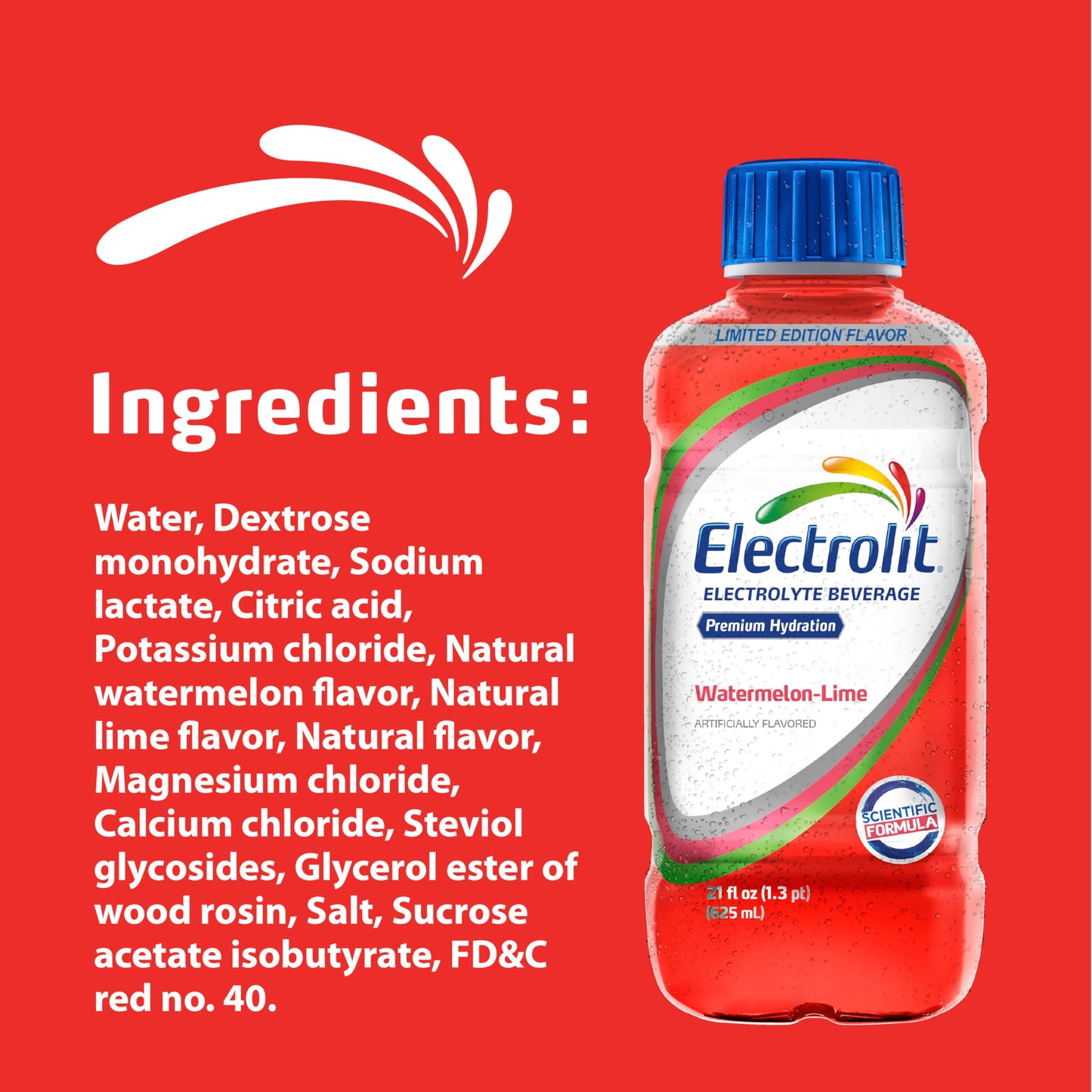 Electrolit, Electrolyte Beverage, Fruit Punch, 21 Fl Oz bottle (Pack of 12)