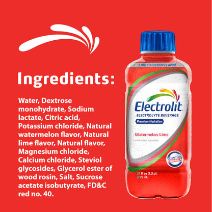 Electrolit, Electrolyte Beverage, Fruit Punch, 21 Fl Oz bottle (Pack of 12)