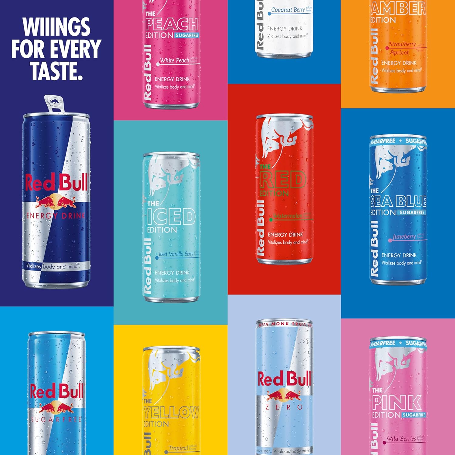 Red Bull Iced Vanilla Berry 8.4oz pack of 24