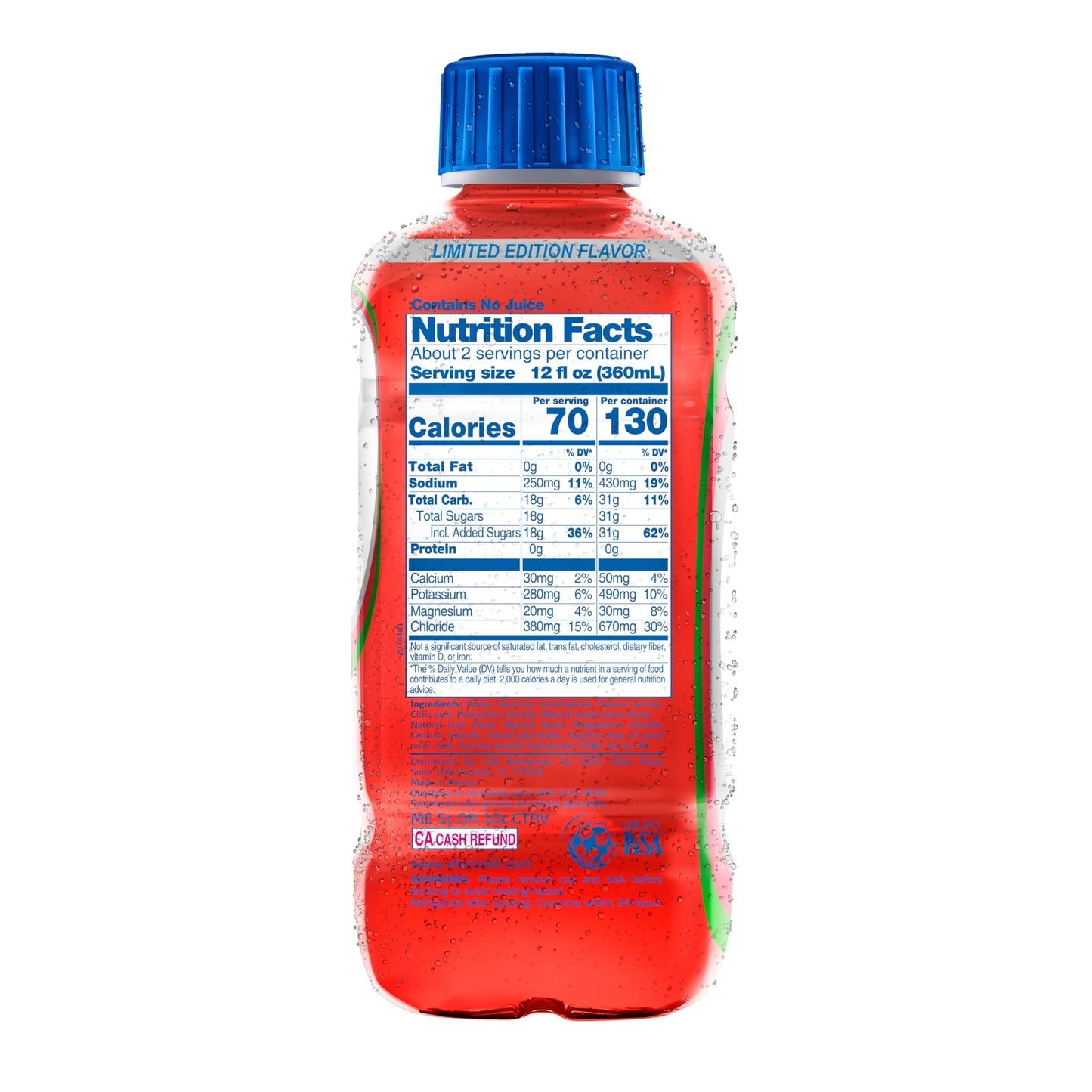 Electrolit, Electrolyte Beverage, Fruit Punch, 21 Fl Oz bottle (Pack of 12)