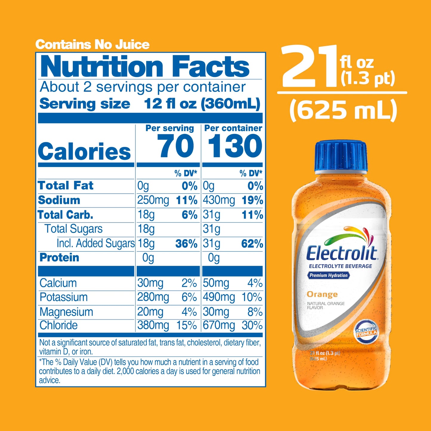 Electrolit, Electrolyte Beverage, Fruit Punch, 21 Fl Oz bottle (Pack of 12)