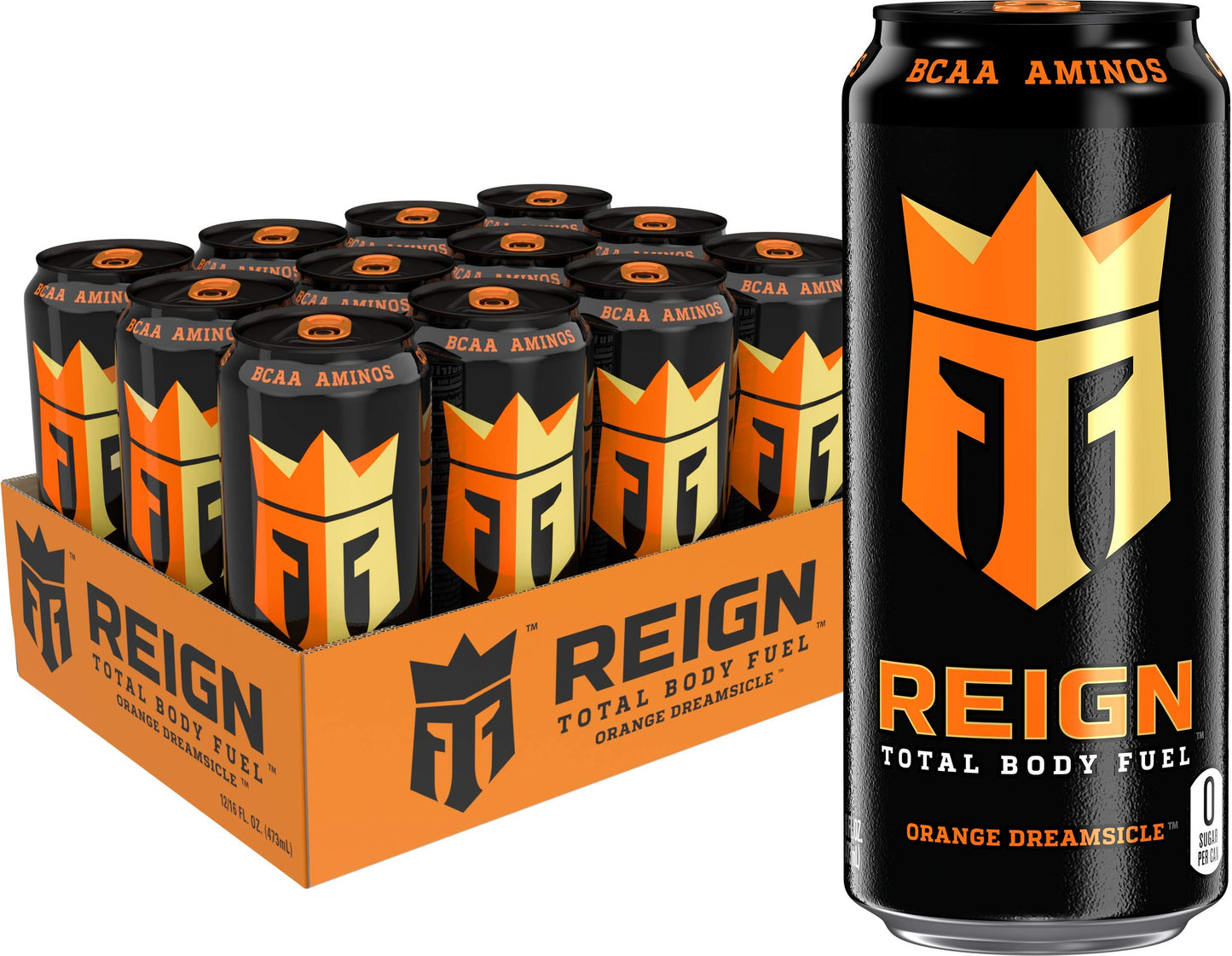 Reign Total Body Fuel, Cherry Limeade, Fitness & Performance Drink, 16 Fl Oz (Pack of 12)