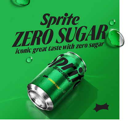 Sprite Lemon Lime Soda Soft Drinks, 12 fl oz, 12 Pack,Cans