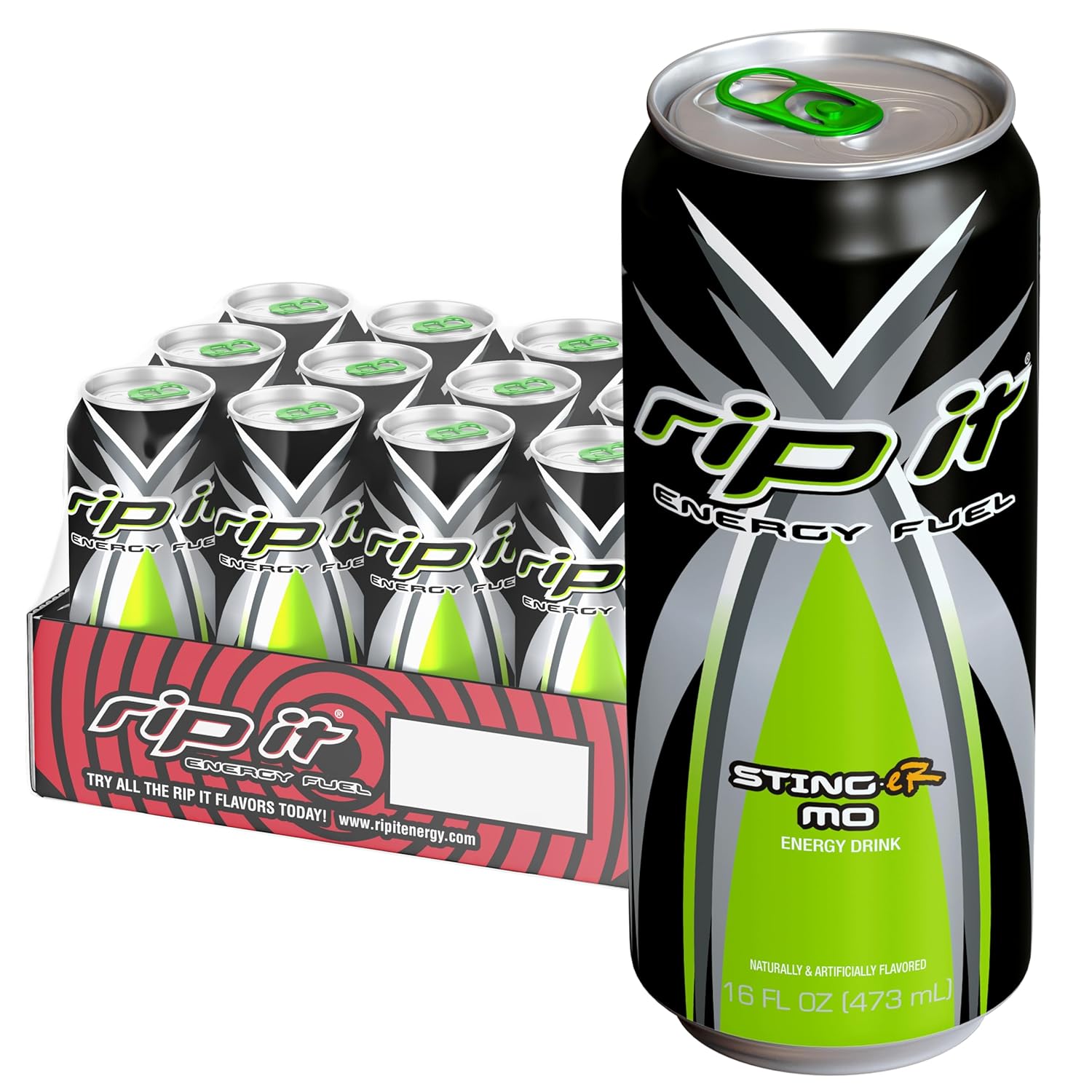 Rip It  Energy Drink All flavors 16 Fl oz (pack of 12)