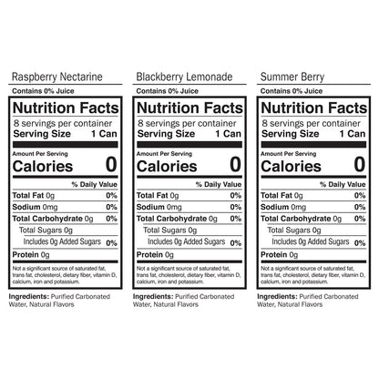 Waterloo Sparkling Water Variety Pack 12 fl oz 24 Pack – Zero Sugar Carbonated Water, Assorted Flavors, Refreshing Healthy Drink, Bulk Case
