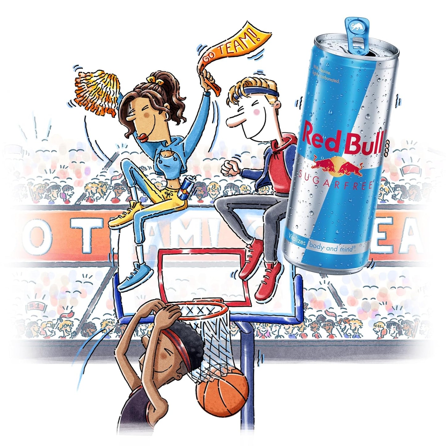 Red Bull Sugar Free Energy Drink with 80mg Caffeine plus Taurine & B Vitamins, 8.4 Fl Oz, Pack of 8 Cans