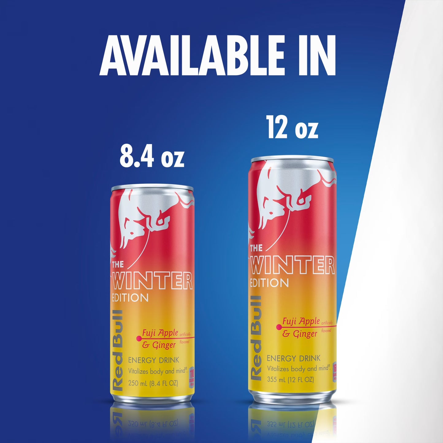 Red Bull Winter Edition Energy Drink – Fuji Apple & Ginger, 12 fl. oz. Cans (Pack of 4)