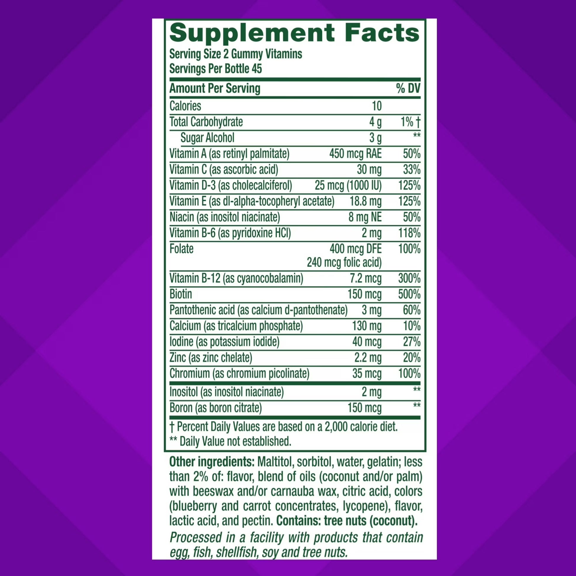 Vitafusion Women’s Sugar Free Daily Multivitamin Gummies (90 Count) – Energy, Bone & Immune Support Adult Vitamin Supplement