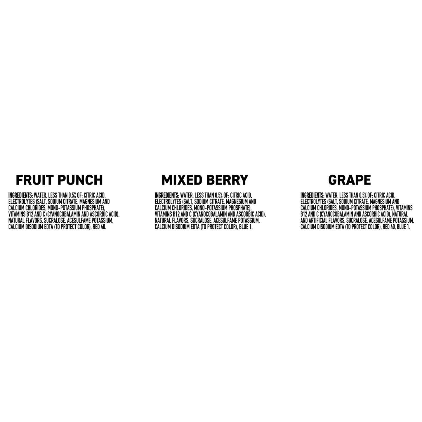 POWERADE ZERO Sports Drink Variety Pack (24 Bottles, 20 fl oz Each) – Zero Sugar Electrolyte Beverage for Hydration & Performance