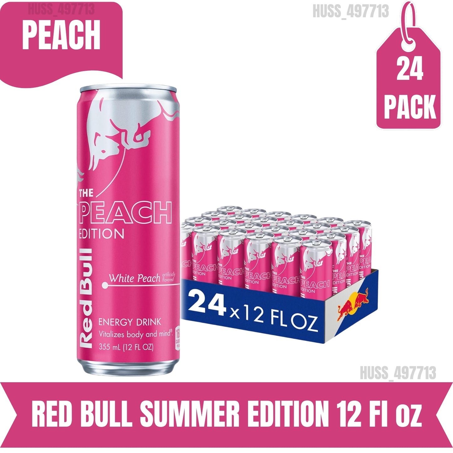 Red Bull summer edition White Peach 8.4oz and 12oz