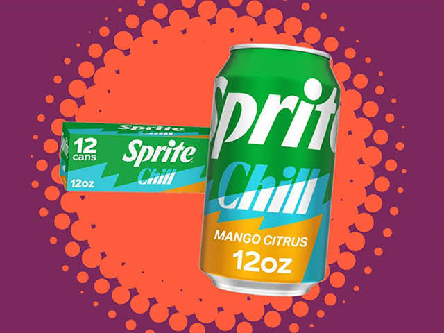 Sprite Chill Mango Citrus, 12 oz Cans pack of 24