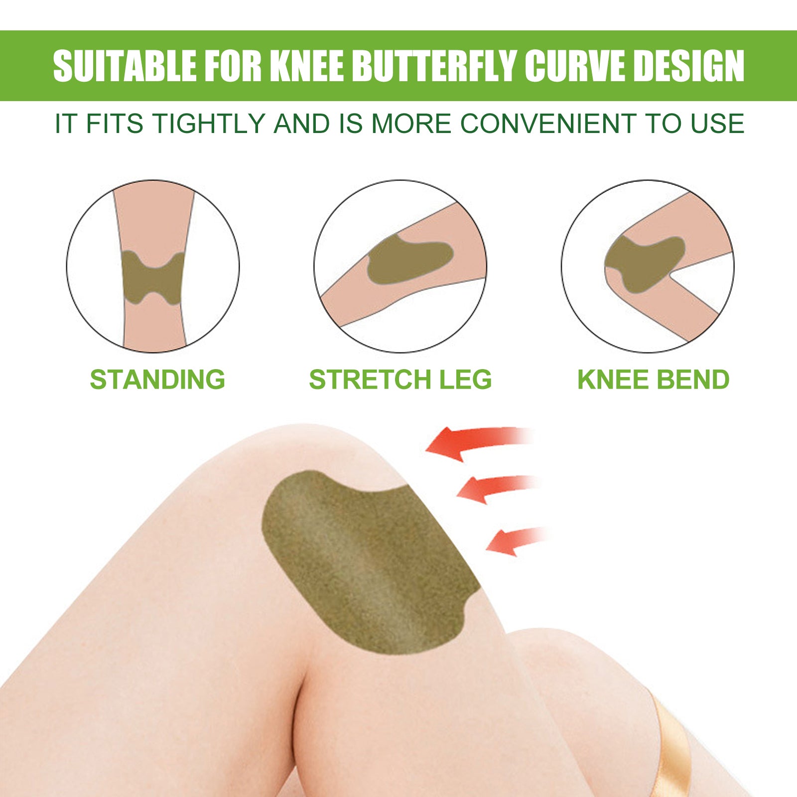 EELHOE Pain Relief Patch, Relieve Lumbar Vertebra Cervical Knee Leg Bone Pain Health Care Patch