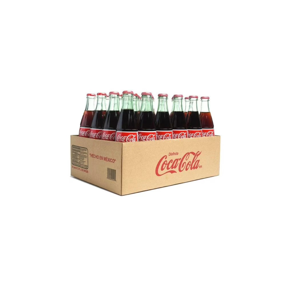 Coca-Cola de México, 355 ml Glass Bottles, 24-Pack – Original Cane Sugar Classic Cola