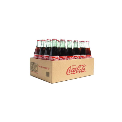 Coca-Cola de México, 355 ml Glass Bottles, 24-Pack – Original Cane Sugar Classic Cola