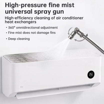 Stainless Steel Pressure Washer Extension Wand, Compatible with Standard High Pressure Washers, with Adjustable Rotating Nozzle