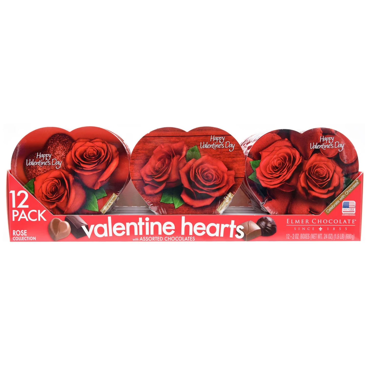 Elmer Chocolates Chocolate Pencils (12 Pack, 2 oz Each) – Milk Chocolate Candy Sticks, Fun Snack Treat