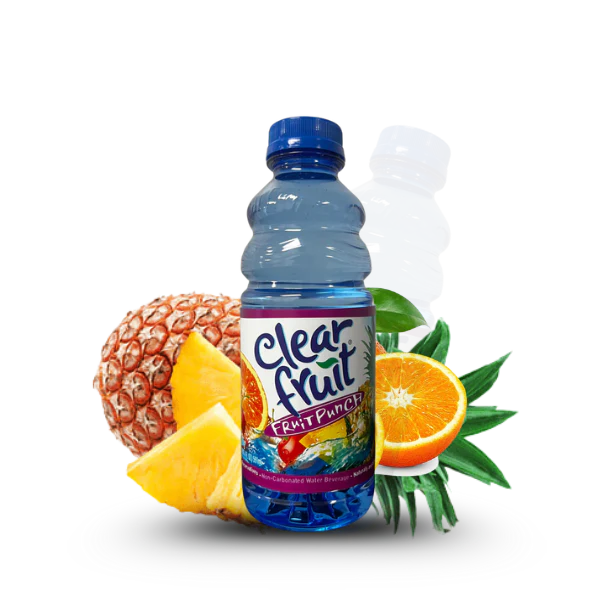12 Pack Clear Fruit Water 20 Ounce Bottles Non Carbonated Water Beverage (Fruit Punch)