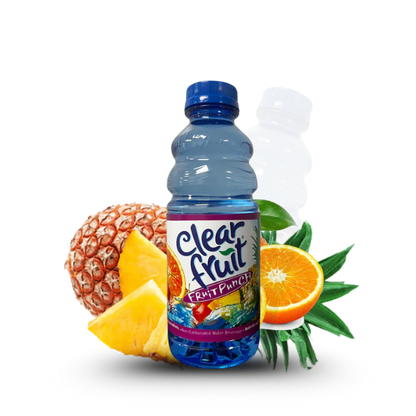 12 Pack Clear Fruit Water 20 Ounce Bottles Non Carbonated Water Beverage (Fruit Punch)