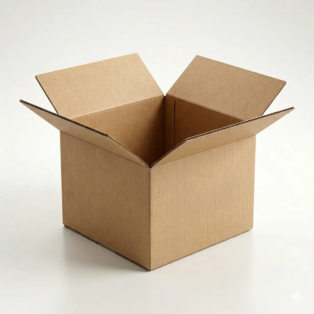 6" x 6" x 6" Corrugated Box - 200lb Test, Single Wall, Kraft (pack of 200)