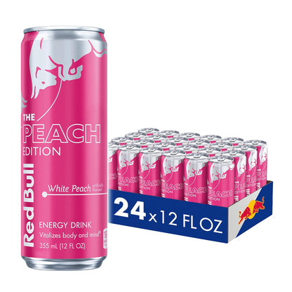 Red Bull summer edition White Peach 8.4oz and 12oz