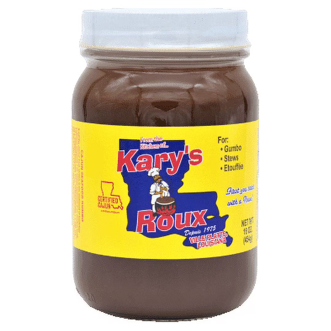 Kary's Original Cajun Style Dark Roux – 16 oz Jar