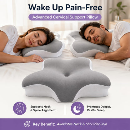 Ergonomic Butterfly Memory Neck Pillow Orthopedic Sleeping Cushion AU