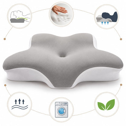 Ergonomic Butterfly Memory Neck Pillow Orthopedic Sleeping Cushion AU