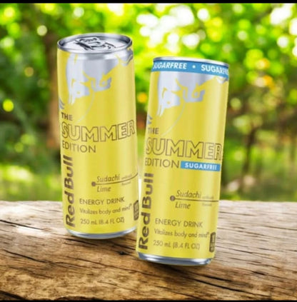 24 Pack Red Bull Summer Edition Sudachi Lime Sugar Free 12 fl oz Energy Drink