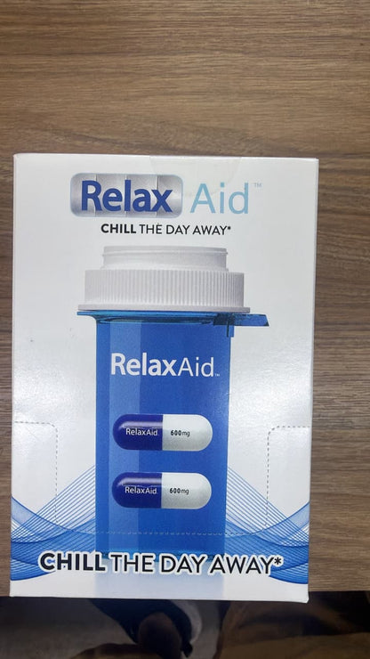 6 Pack Relax Aid 600mg Capsules – 12 Capsules Total