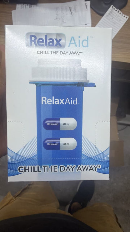 6 Pack Relax Aid 600mg Capsules – 12 Capsules Total
