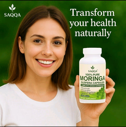 Organic Moringa Oleifera 1000mg 120 Capsules 100% Pure Natural Supplement