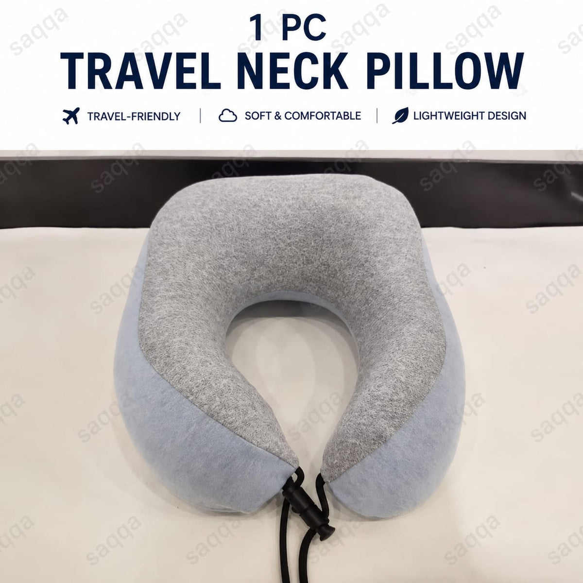 Travel Neck Pillow – Memory Foam Neck Support Pillow for Travel