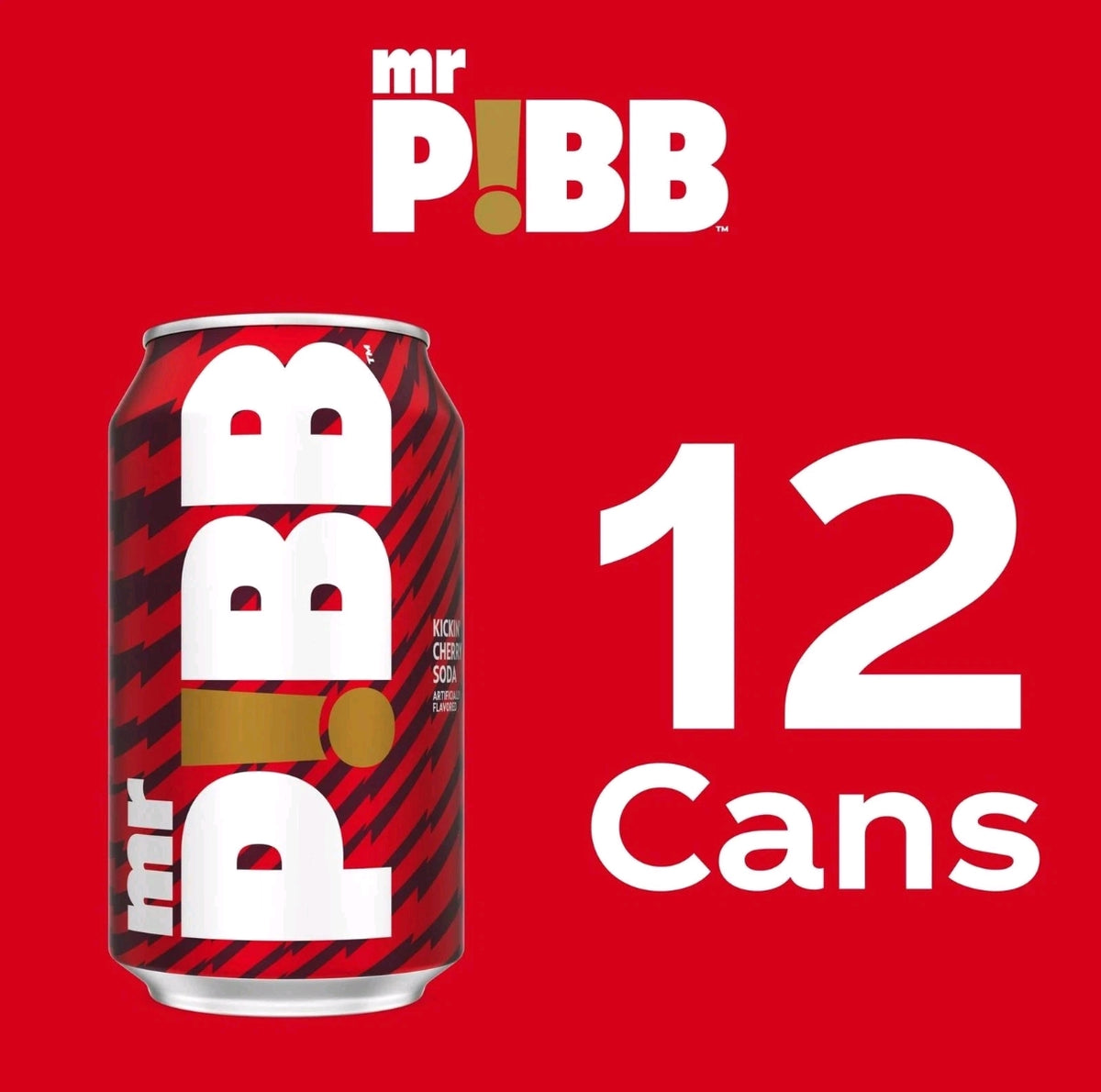 12 Pack Mr. Pibb Original Spicy Cherry Soda, 12 fl oz Cans, Carbonated Soft Drink