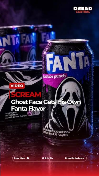 12 Pack Fanta Ghost Face Punch Soda, 12 fl oz Cans, Fruity Carbonated Soft Drink