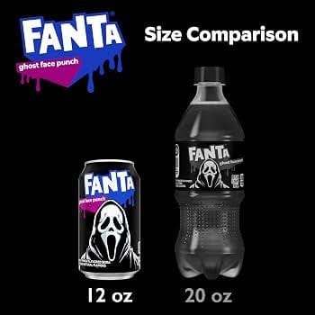 12 Pack Fanta Ghost Face Punch Soda, 12 fl oz Cans, Fruity Carbonated Soft Drink
