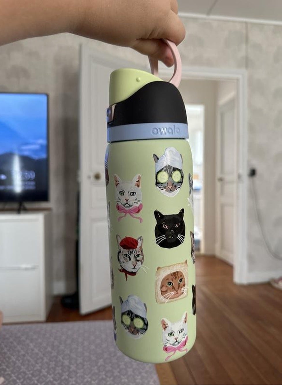 Owala 32oz FreeSip Water Bottle Cat Collage Catwala Urban Outfitters Exclusive N