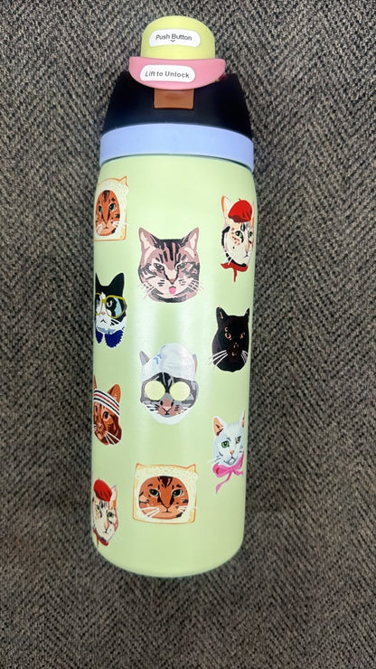 Owala 32oz FreeSip Water Bottle Cat Collage Catwala Urban Outfitters Exclusive N