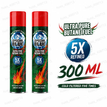 2 Bottles Ultra Pure Butane Fuel 300 mL Each – 5X Refined Butane2 Bottles Ultra Pure Butane Fuel 300 mL Each – 5X Refined Butane