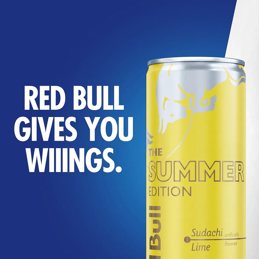 24 Pack Red Bull Summer Edition Sudachi Lime 8.4 FL oz Energy Drink