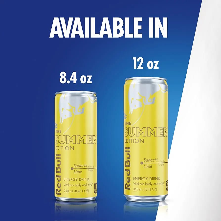 24 Pack Red Bull Summer Edition Sudachi Lime 8.4 FL oz Energy Drink