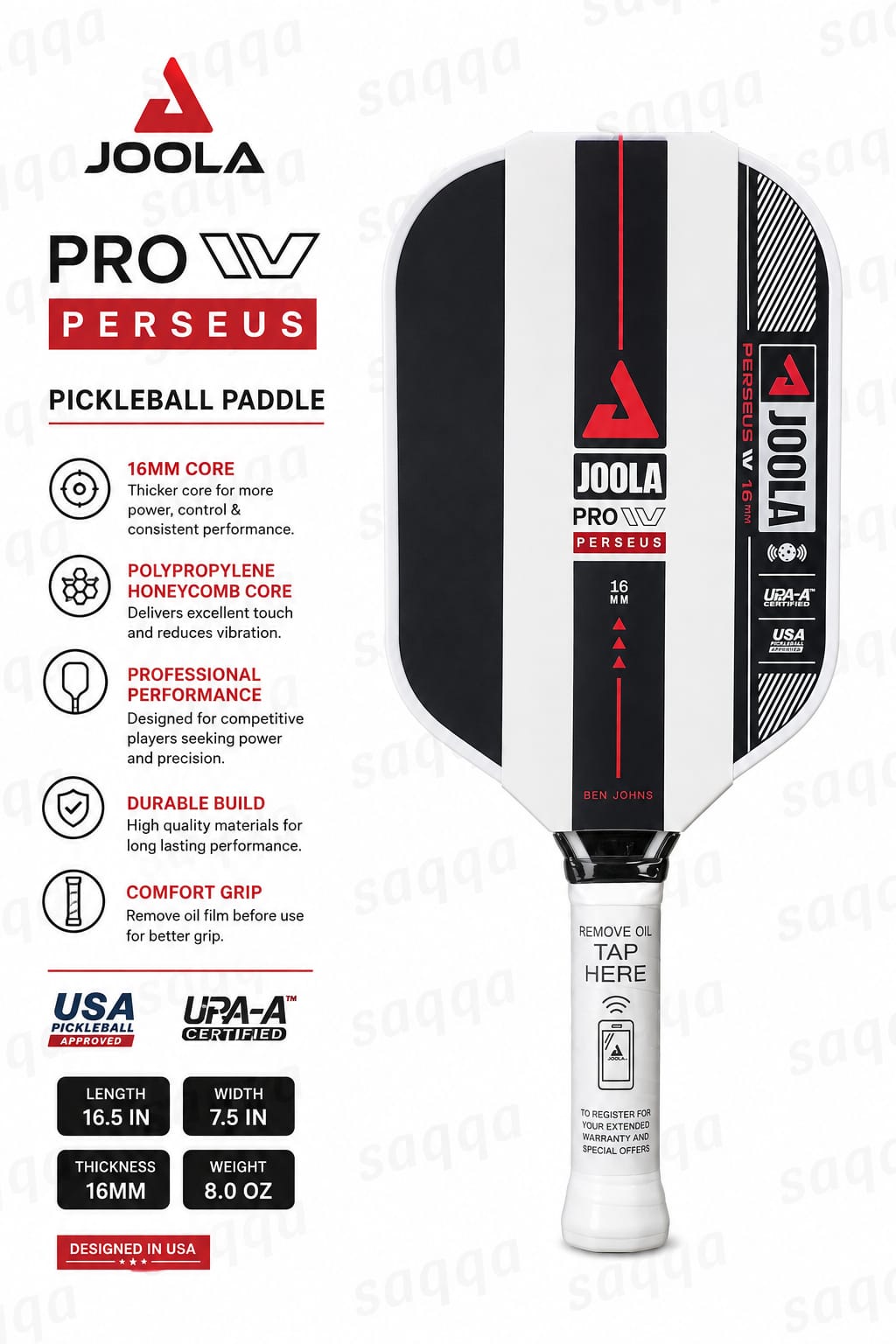 JOOLA Pro Pickleball Paddle Racket Performance Sports Equipment