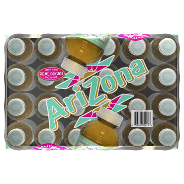 AriZona Green Tea with Ginseng and Honey 16 fl oz 24 Pack – Ready-to-Drink Iced Tea, Sweetened Herbal Beverage, Bulk Value Pack, Refreshing Energy Drink Alternative