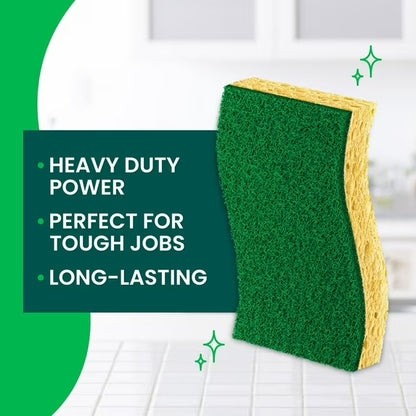 Scotch-Brite Heavy Duty Scrub Sponge, 6 Sponges per Pack (Pack of 5) – Multi-Purpose Kitchen Cleaning Sponges for Dishes, Pots & Pans