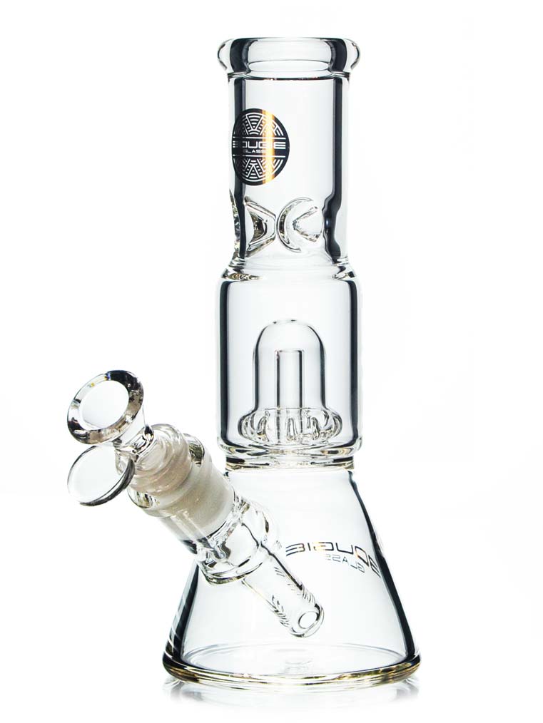 Mini Beaker Bong with Perc by Bougie Glass