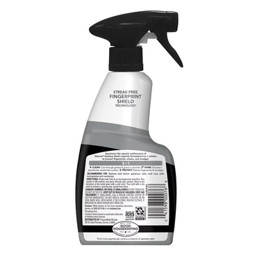 Weiman Stainless Steel Cleaner & Polish Spray, 12 fl oz – Removes Fingerprints, Streak-Free Shine, Protective Barrier for Appliances