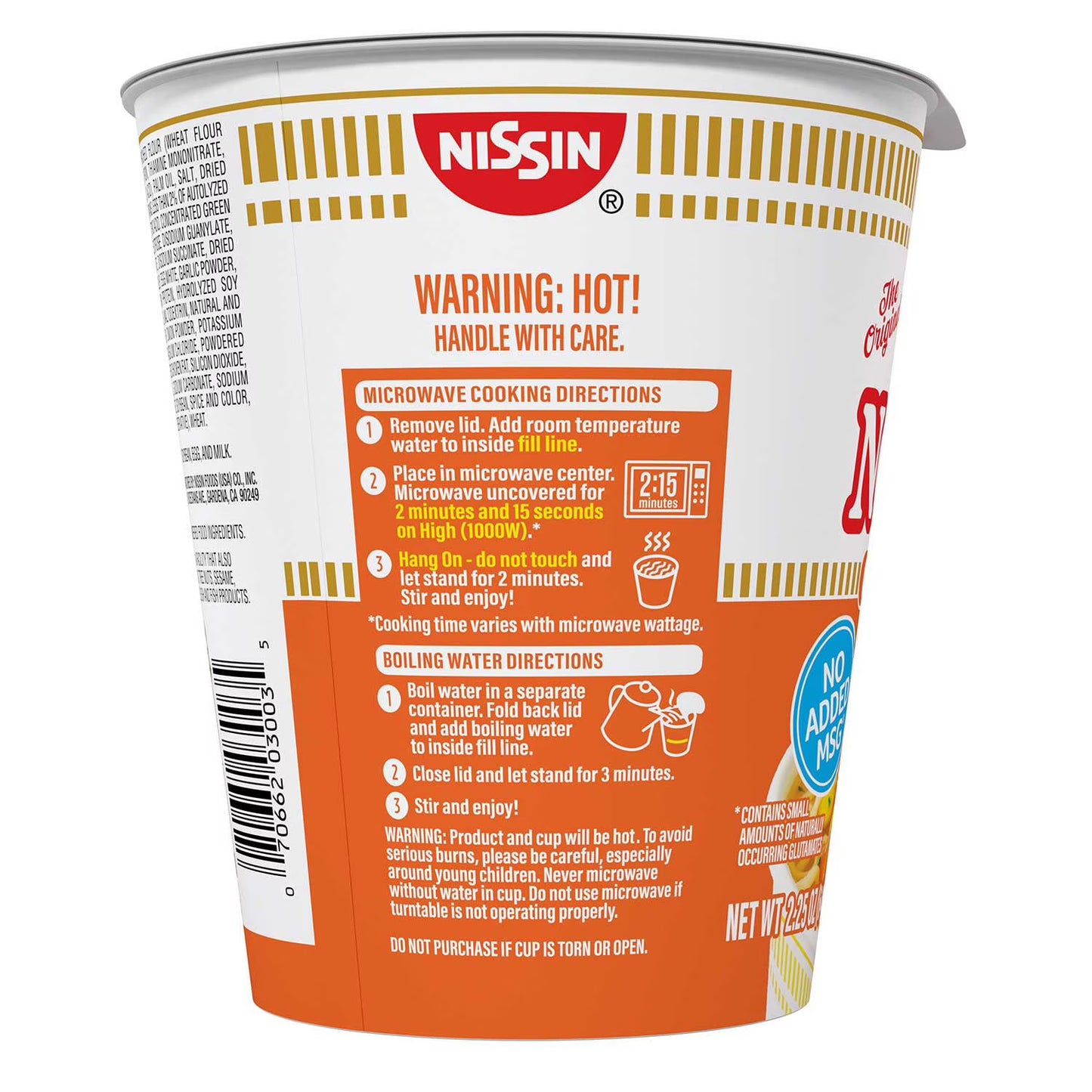 Nissin Cup Noodles Chicken Flavor 2.25 oz 24 Pack – Instant Ramen Soup Cups, Quick 3-Min Meal, Bulk Value Pack, Ready-to-Eat Comfort Food